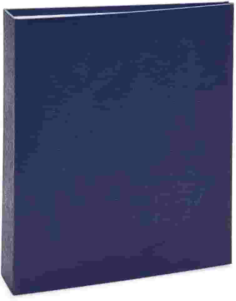 Álbum de fotos Ical, encadernação tradicional, para 80 fotos 15x21cm - envelope plástico transparente - linha Cores - modelo azul-escuro texturizado - 167