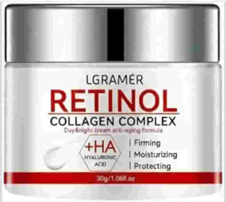 Sérum Facial Retinol e Colágeno com Ácido Hialurônico | Anti-Idade, Rugas e Firmeza da Pele