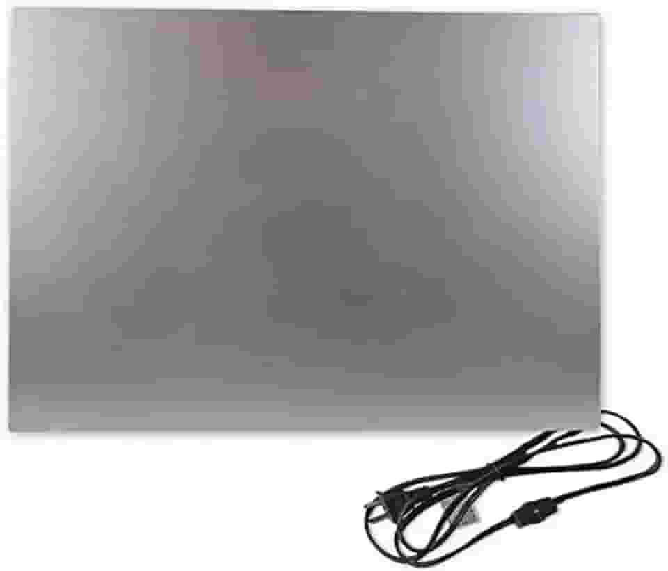 Aquecedor de mesa radiante de tela plana Cozy Legs, aquecedores de ambiente de parede ou mesa de baixa potência, 2,54 cm de espessura, 150 Watts, da Cozy Products