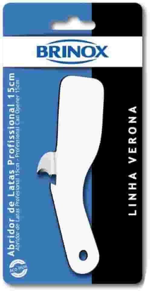 Abridor De Latas/garrafas Prof Inox 15cm Brinox Aço Inox