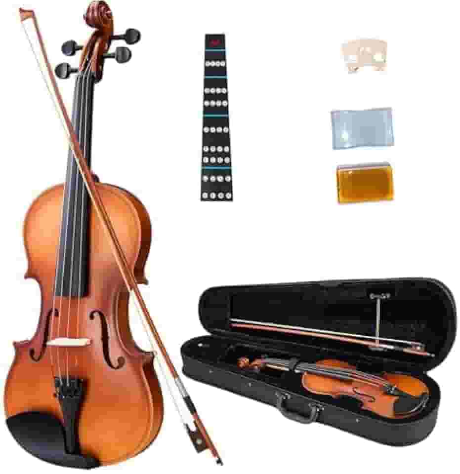 Violino Para Iniciantes Regulagem Cavalete Estandarte Ideal Ressonância Acabamento 4/4 3/4 1/2 1/8 1/16 (1/8)