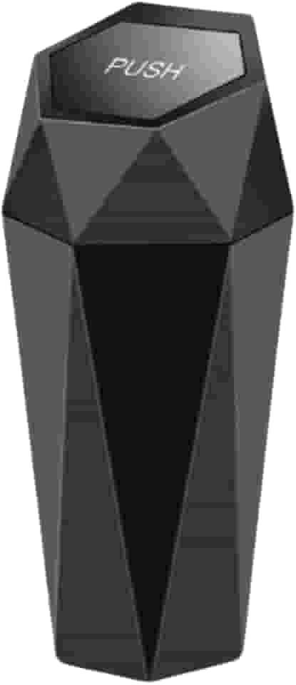 Lixeira para Carro Universal, Design Moderno, Capacidade 550ml, Preto (Preto)