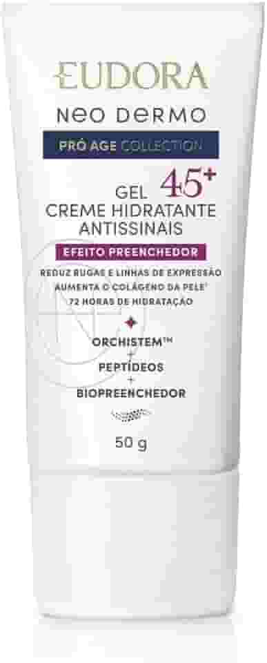 Eudora Neo Dermo Gel Hidratante Facial Antissinais 45+ 50g
