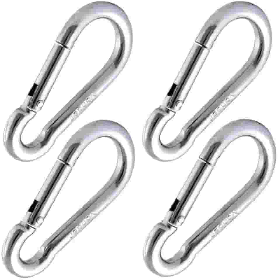 Mosquetão 8cm Academia Profissional Suporta 115 Kg - 04 Unidades