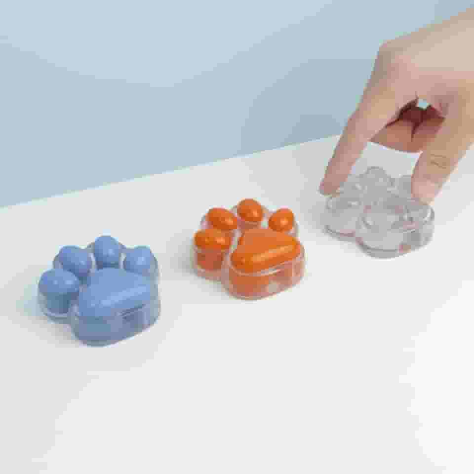 Patinha Cachorro Gato Taba Squishy Brinquedo Fidget Antistress Transparente (Colorido)