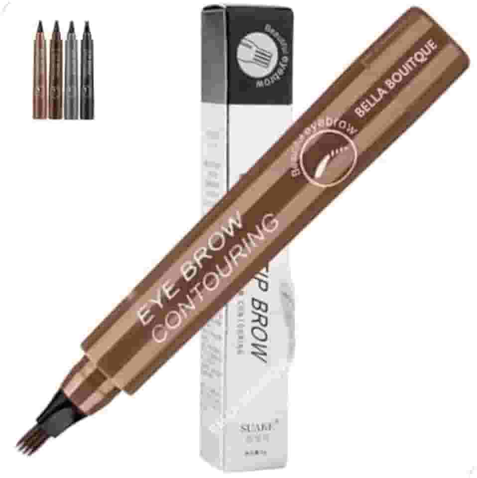 Caneta Para Sobrancelha Fio A Fio Cor Marrom Para Maquiagem Microblading Tatoo Cor 1 Marrom Claro