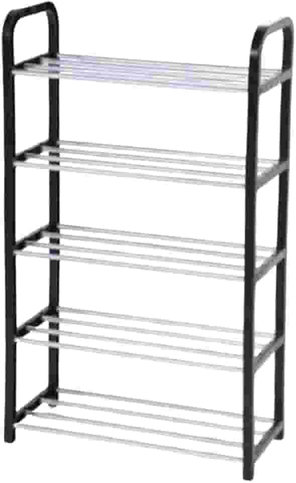 Sapateira Vertical Luxo Multiuso Organizador Porta Sapatos 5 andares - Ideal Para 10 Pares de Sapato - 74x42x19 Cm - Aço Inox - Linha Premium Xtrade