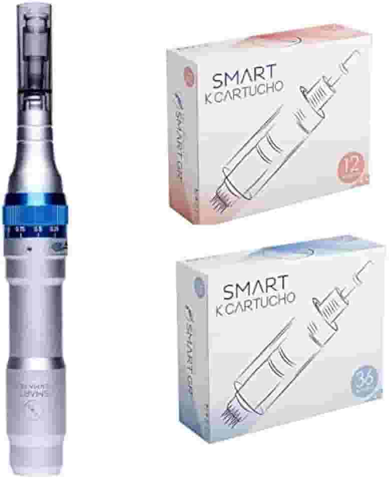 Kit Caneta Dermapen + 20 Cartuchos de 12 e 36 Agulhas