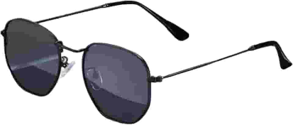 Óculos de Sol Unissex Hexagonal com Proteção UV400