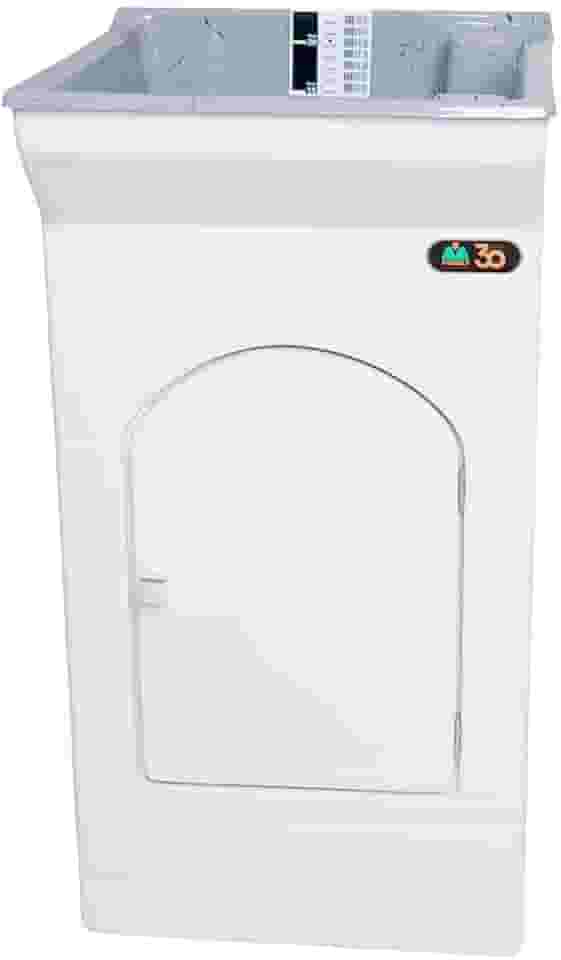 Tanque de Lavar Roupa Fiberblu Paris 20 Litros Granitado Cinza