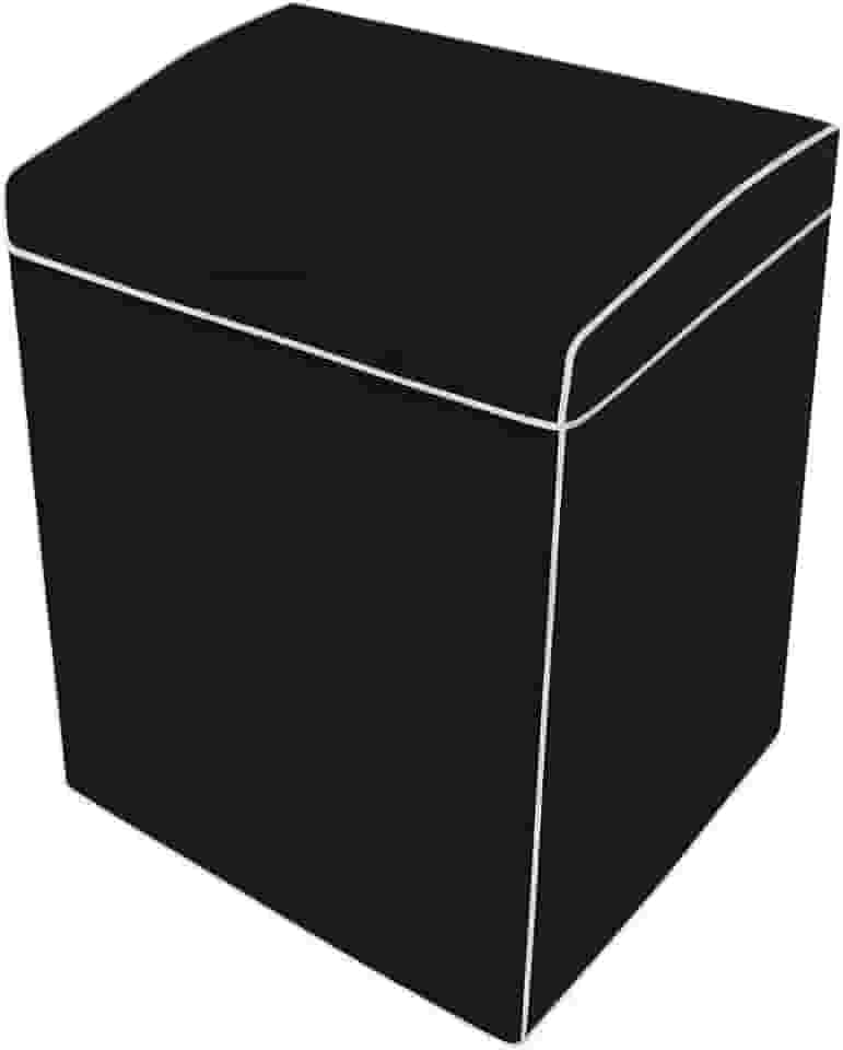 Capa para Máquina de Lavar Impermeável Sem Zíper Todos Tamanhos e Marcas Electrolux Brastemp Consul Colormaq (PRETO, M)