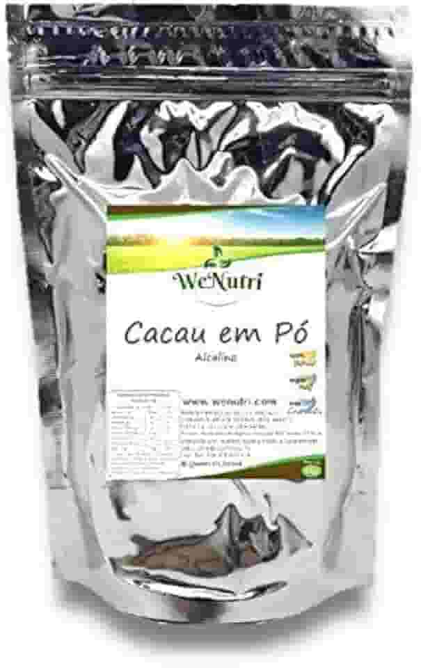 Cacau Alcalino em Pó 100% (ph 7,6) 500g Wenutri