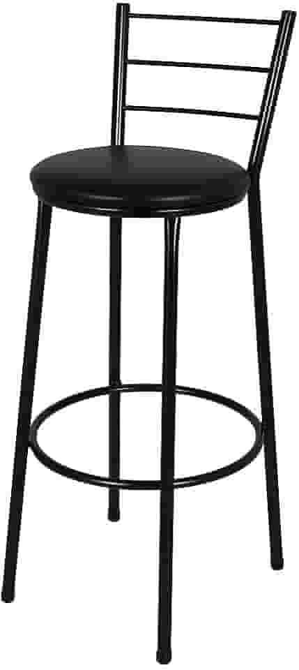 Banqueta Alta Banco Bistro Desmontavel Preto para Balcao Cozinha Área Gourmet 90 cm Altura (PRETO)