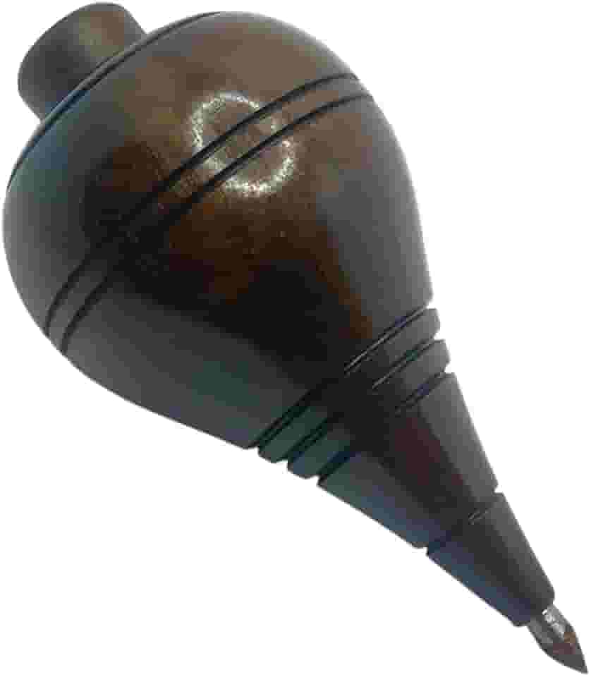 Pião de Madeira Resistente com Fieira Profissional Antigo (Slim-Escuro)