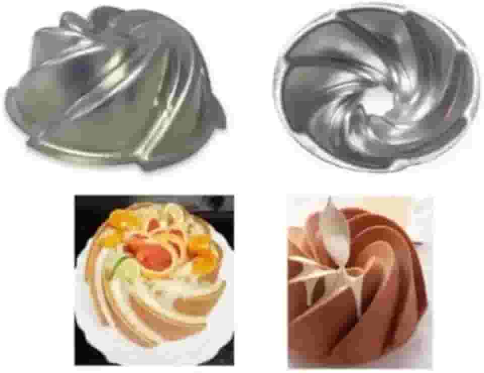 Forma Bolo Vulcão Novela 21x9cm Em Alumínio