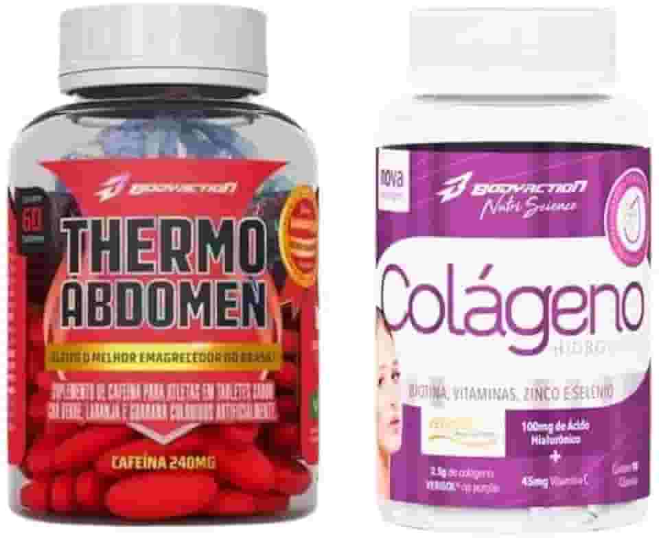 Kit Suplementos Thermo Abdomen 60 Cápsulas + Colágeno Hidrolisado 90 Cápsulas