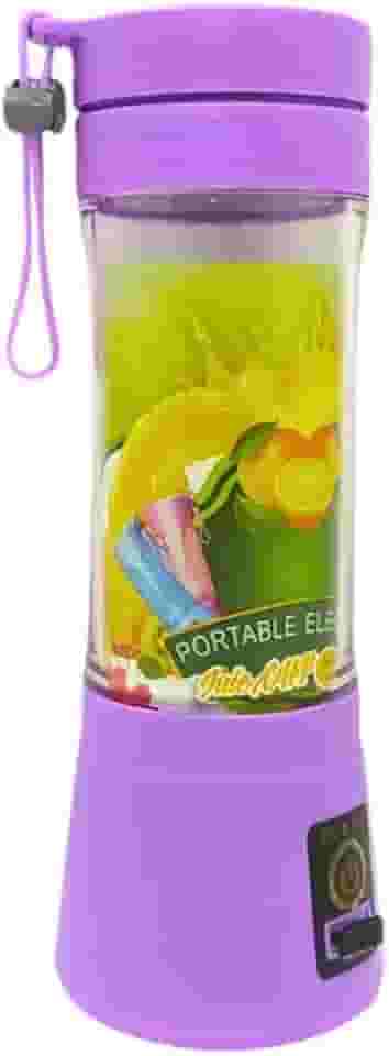 Mini Liquidificador Portátil USB Recarregável, Mixer Pessoal com Garrafa, Modelo HM-03 (Roxo)