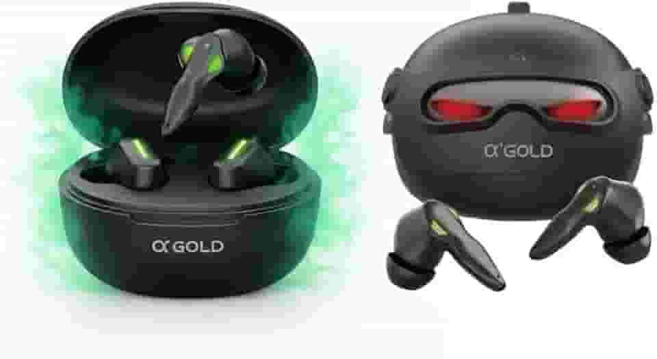 Fone de Ouvido Gamer A’Gold FN-B48 TWS Bluetooth 5.4 | Baixa Latência Zero Delay | Microfone HD e Cancelamento de Ruído IA | Bateria 8h com Estojo LED Robótico | Som Imersivo para Jogos e Música