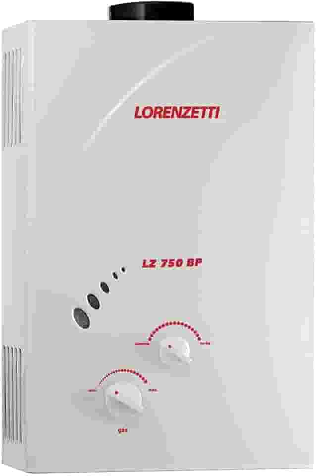 Aquecedor de Água a Gás Lz 750BP GLP 7, 0 L/Min, Exaustão Natural, Lorenzetti, 7412087