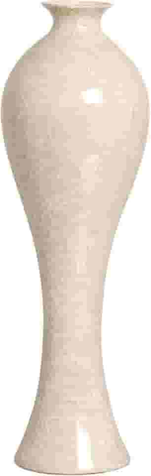 Vaso de Chão Grande Califórnia Bege Petra para Sala de Jantar 61x20 cm