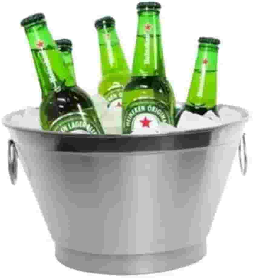 Balde de 9 litros para gelo, cerveja e bebidas