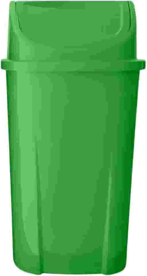 Lixeira Basculante 60L Reforçada e Seletiva – Multiuso, Reciclável, Ideal para Coleta Urbana, Cozinha, Indústrias e Comércio – Resistente e Prática(Verde)