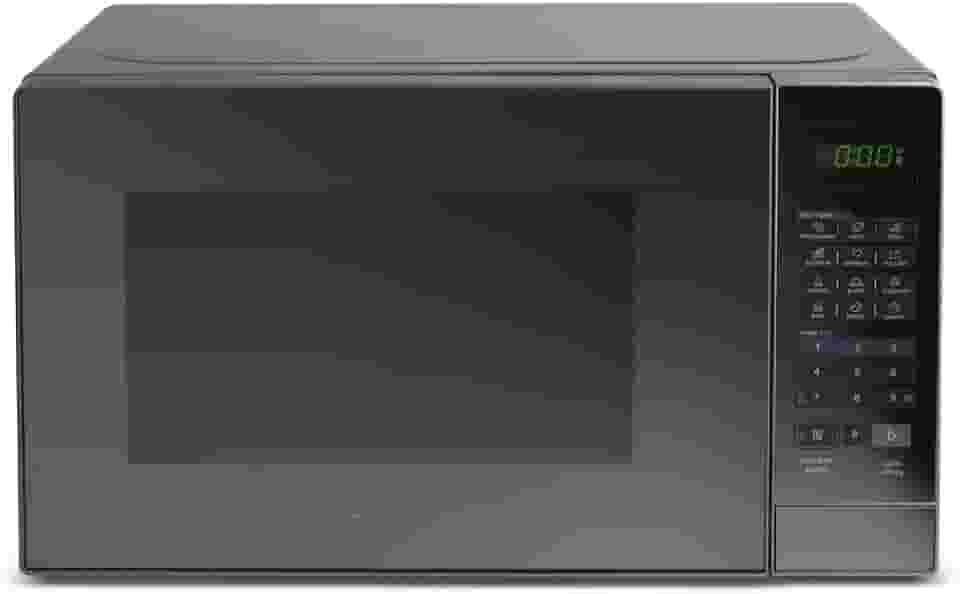 Forno micro-ondas - capacidade de 20 litros, potência de 700 watts, porta com acabamento espelhado prateado, voltagem de 127 volts, especialmente adequado para casas pequenas e apartamentos.