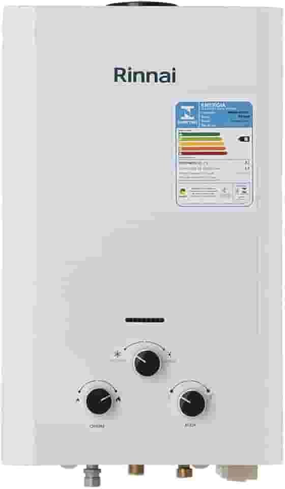 Rinnai M09-9 litros GLP Branco - Aquecedor de Água a Gás Mecânico REU-M090 CFH