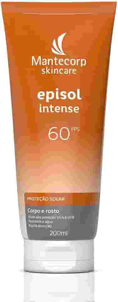 Protetor Solar Corporal e Facial Episol Intense Fps 60-200ml - Proteção UV e Textura Hidratante - Ideal para Uso Diário em Todos os Tipos de Pele - Mantecorp