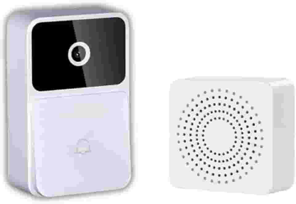 Campainha Inteligente Wi-Fi Com Câmera HD Visão Noturna Áudio Bidirecional Instalação Fácil USB Segurança Residencial E Comercial