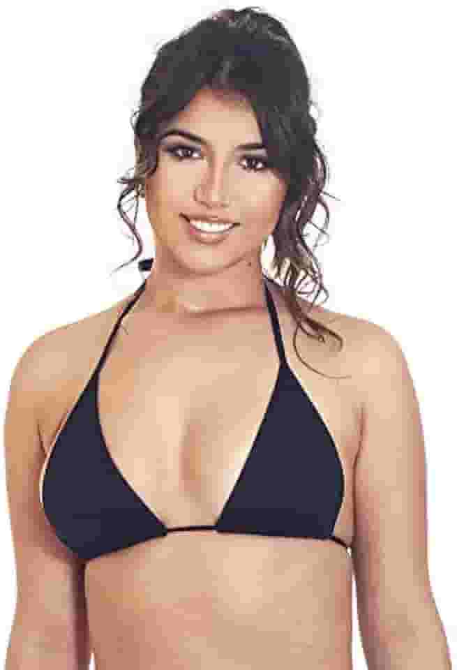 Top biquíni cortininha simples