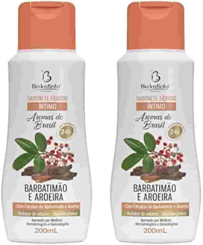 Kit 2 Sabonete Líquido Íntimo Barbatimão E Aroeira 200Ml