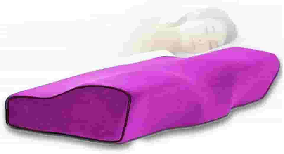 Travesseiro de espuma viscoelástica para pessoas que dormem de lado com dor no pescoço e no ombro, travesseiro ortopédico cervical para dormir ergonômico, hipoalergênico, antirronco, fronha