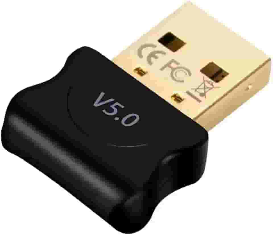 Adaptador Bluetooth 5.0 USB Receptor Dongle para PC, Notebook e Computador – Conecte Fone de Ouvido, Teclado, Mouse, Gamepad e Impressora – Compatível com Windows e Linux - Premium