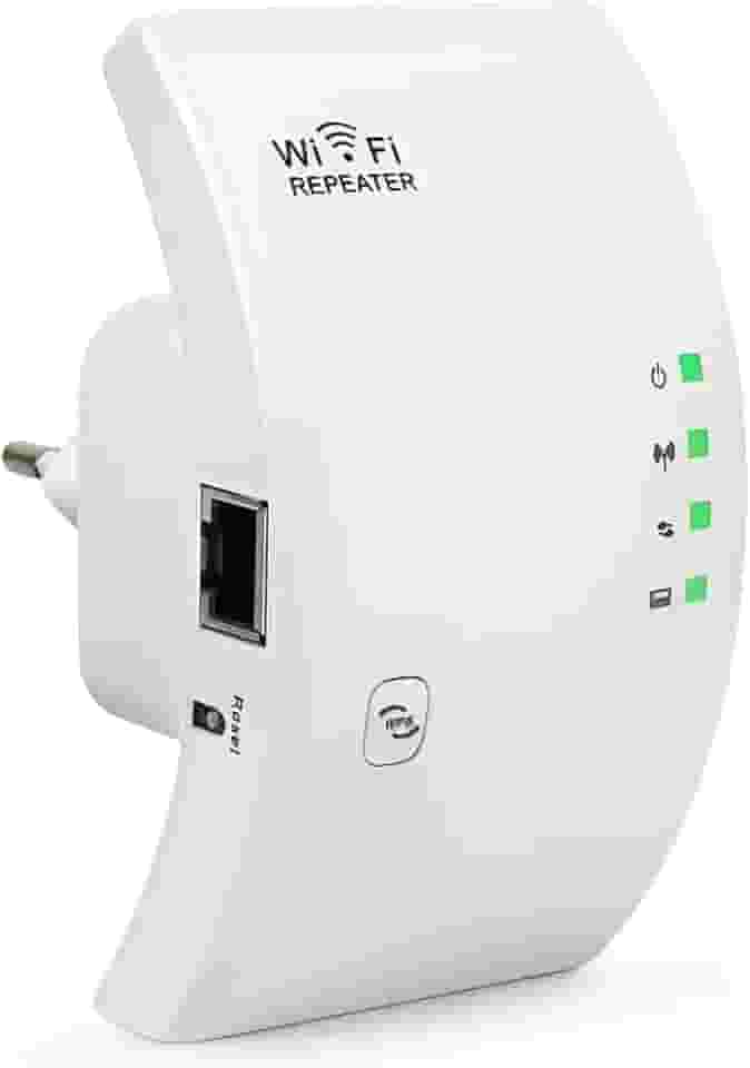 Repetidor de Sinal Wi-Fi 1800m Premium | Amplificador de Internet Wireless Ultra Rápido | Expansor de Rede Roteador Sem Fio 2.4G 5G | Conexão Estável para Casa Escritório Notebook TV Console Amplo