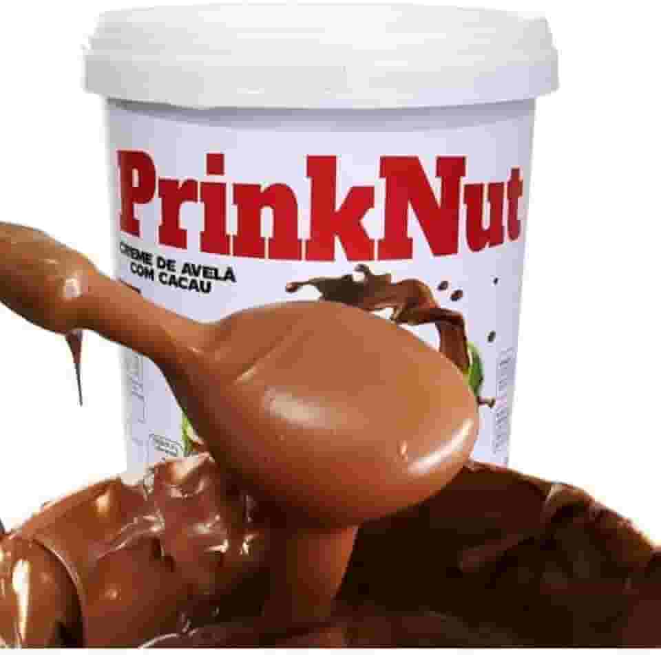 Creme de Avelã com Cacau PrinkNut 1kg - Delicioso e Cremoso, Chocolate Perfeito para Pães, Bolos e Sobremesas. Sem Glúten, Com Avelãs Selecionadas e Cacau de Qualidade, Semelhante a Nutella Com Extrema Qualidade