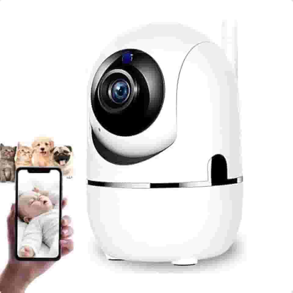 Câmera IP 1080p Yoosee 360°, Visão Noturna, Detecção de Movimento, Áudio, Rede 2.4GHz, Monitoramento de Bebê e Pets
