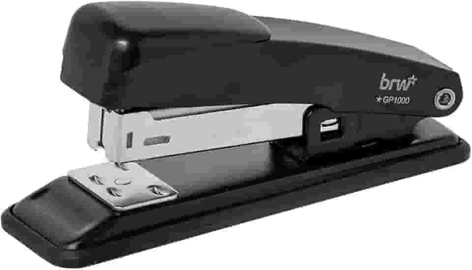 Grampeador de Metal para 20 Folhas 11,5cm Preto, BRW