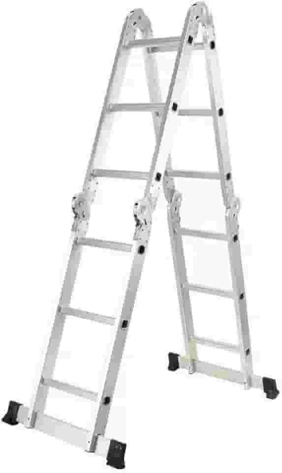 Escadas Articulada Alumínio Multifuncional 4x3 12 Degraus 3,34m