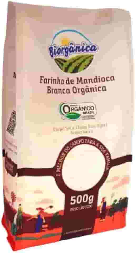 Farinha de Mandioca Branca Orgânica Biorgânica 500g