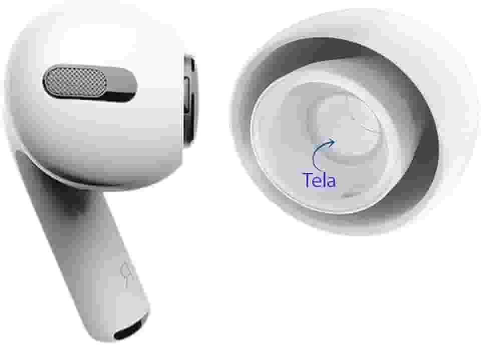 Adaptador Borracha Compatível Com Fone AirPods Pro Com Tela Ponta do Fone tamanho P