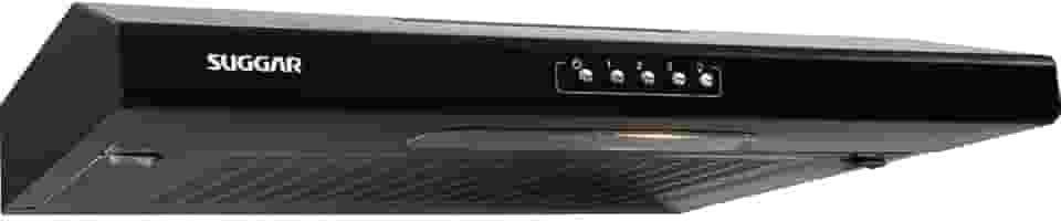 SUGGAR DEPURADOR DE AR SLIM C/MANTA 60CM PRETO 3 VELOCIDADES 110V DI601PT