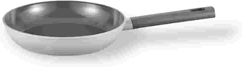 Oikos - Frigideira Antiaderente Cerâmico 20cm para Fogão por Indução, a Gás, Elétrico e Vitrocerâmico Cor Cinza Mou Trufa