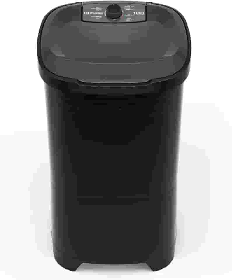 Mueller Máquina de Lavar Roupa Semiautomática Tanquinho 10 kg Preto 220V MLT10