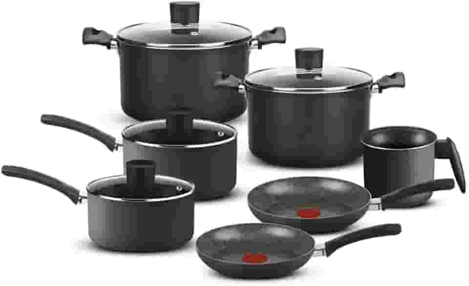 Conjunto de Panelas Rochedo Antiad. 7 Peças Facilita Cinza