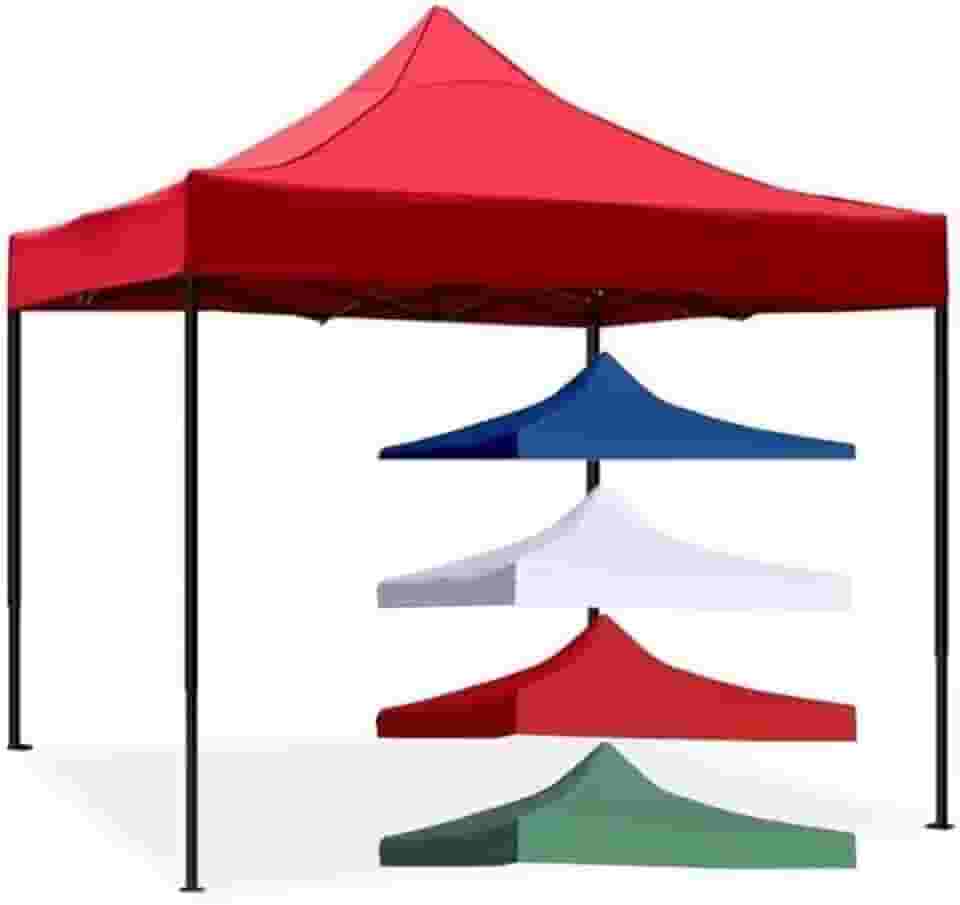 Barraca, Tenda Gazebo 3x3 Sanfonada Aço Galvanizado, Para Feira, laser, Praia, Camping, Estande, Casamento,Jardim (Vermelha)