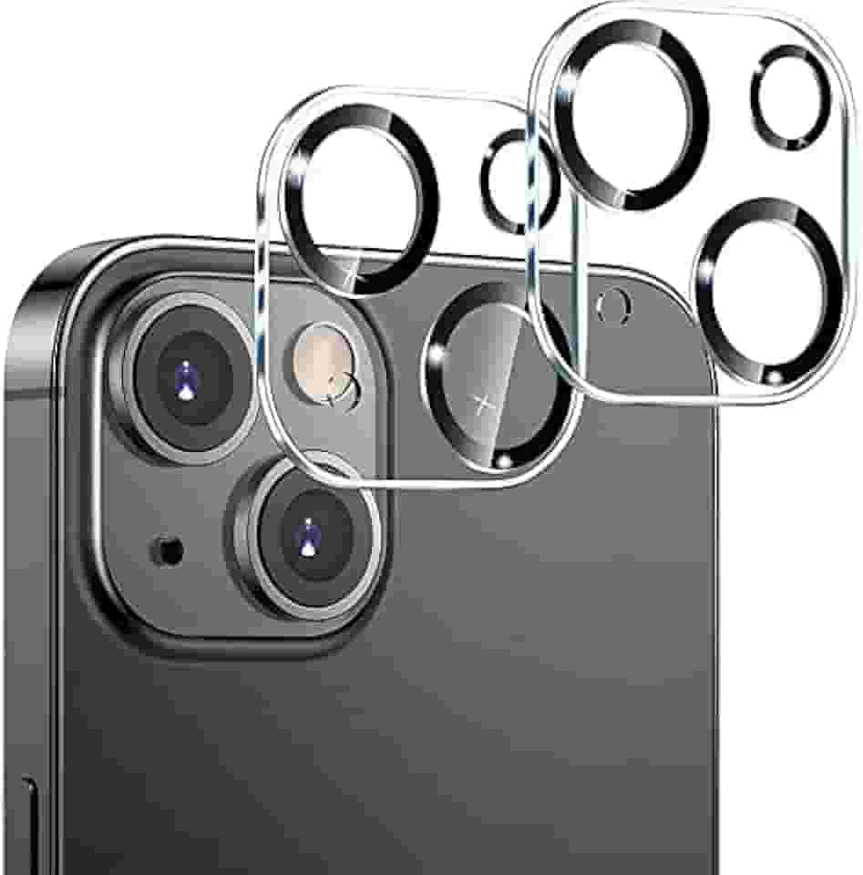Kit 2x Películas de Vidro Protetoras Câmera Lente Compatível com iPhone 12 13 14 15 16 16e (iPhone 14)
