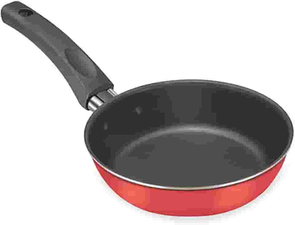 Frigideira 1 Ovo Alumínio Antiaderente Vermelha Dona Chefa