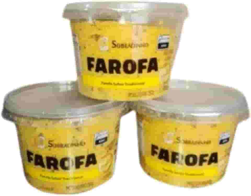 Farofa Temperada Pronta Artesanal Caseira De Milho 750g