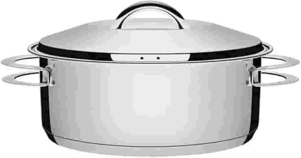 Caçarola Rasa Com Fundo Triplo Tramontina Solar Inox Diâmetro De 20 Cm